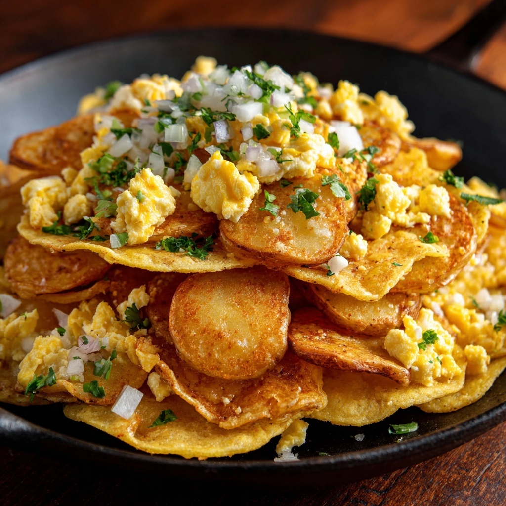 Fried Corn Tortilla Scramble Recipe - Recipe Image