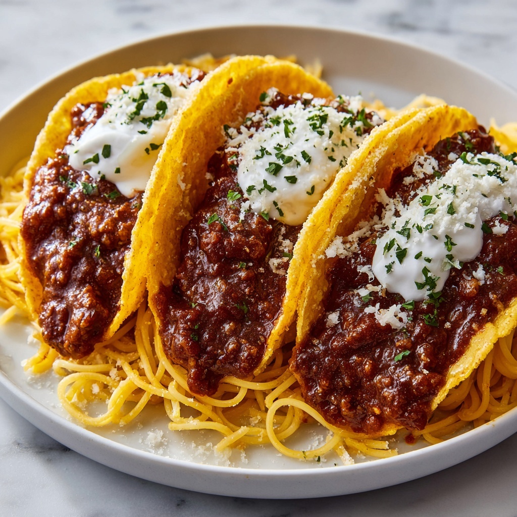 Mama Mia Spaghetti Tacos Recipe - Recipe Image