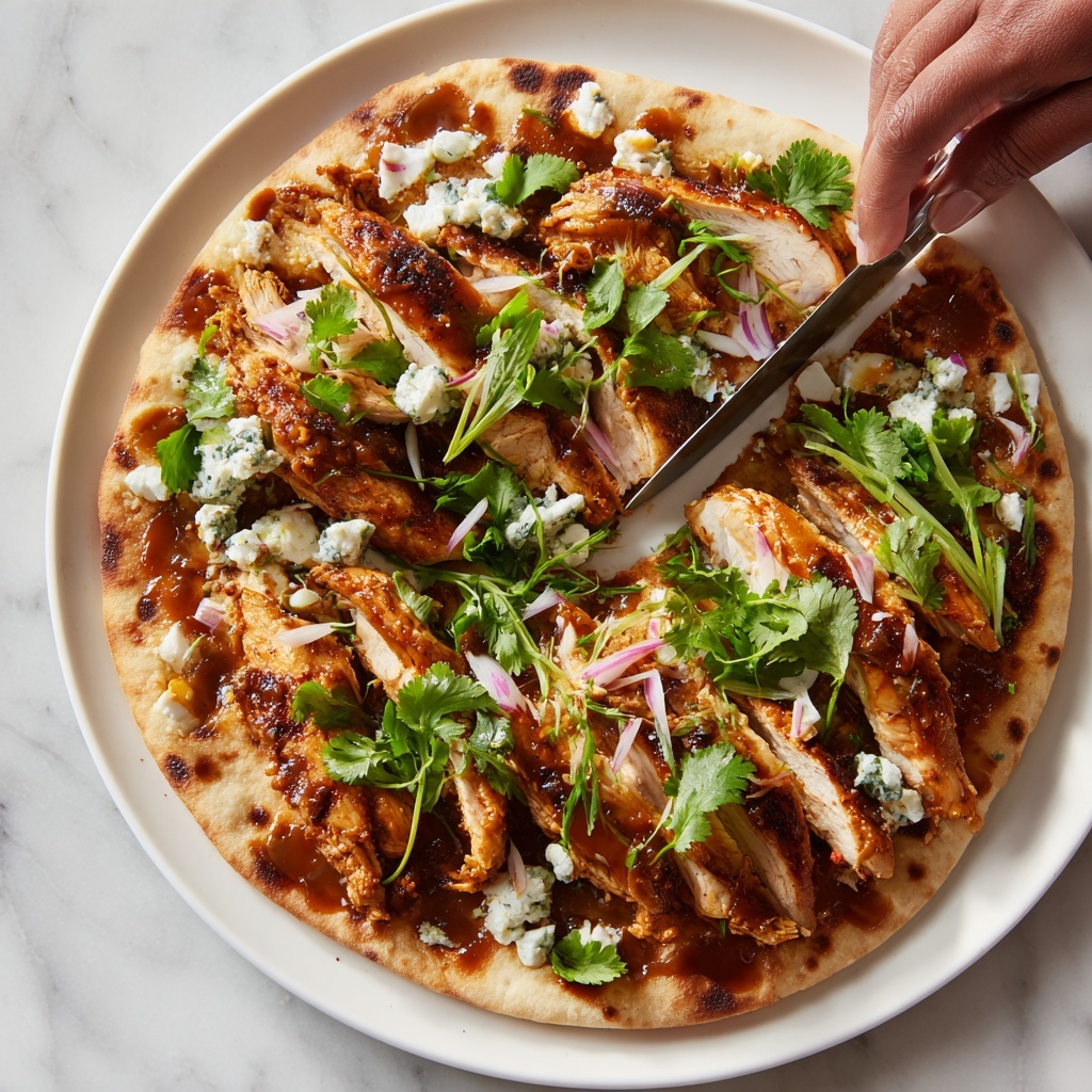 Rotisserie Chicken BBQ Flatbread Recipe - Recipe Image