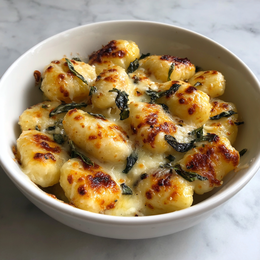 Baked French Onion Gnocchi Recipe - Recipe Image