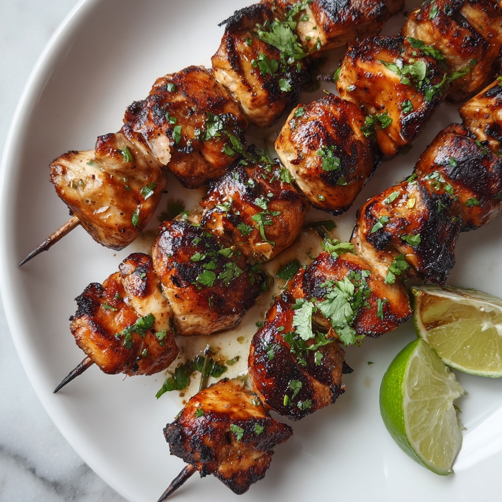 Sizzling Honey Lime Chicken Skewers Recipe - Recipe Image