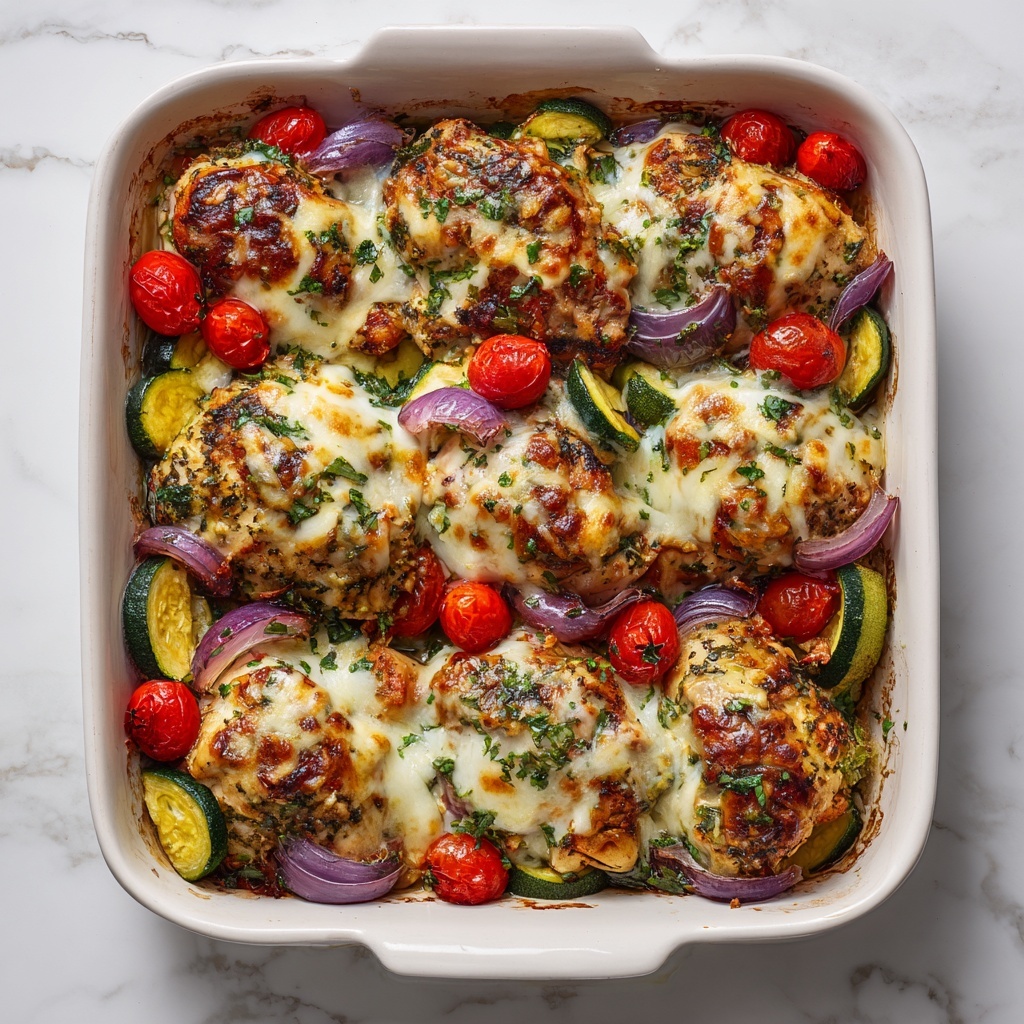 Mediterranean Chicken Zucchini Bake Recipe - Recipe Image