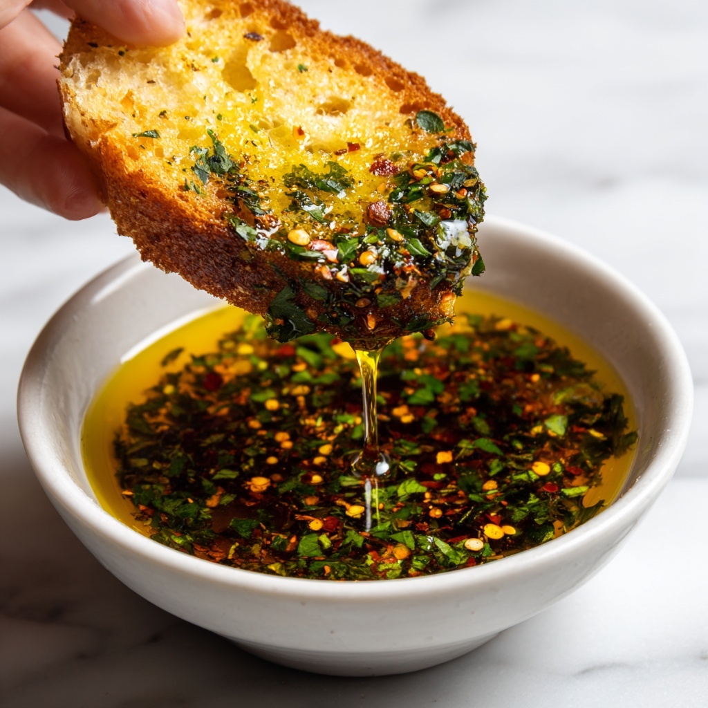 Olive Oil Bread Dip with Herbs and Balsamic Recipe - Recipe Image