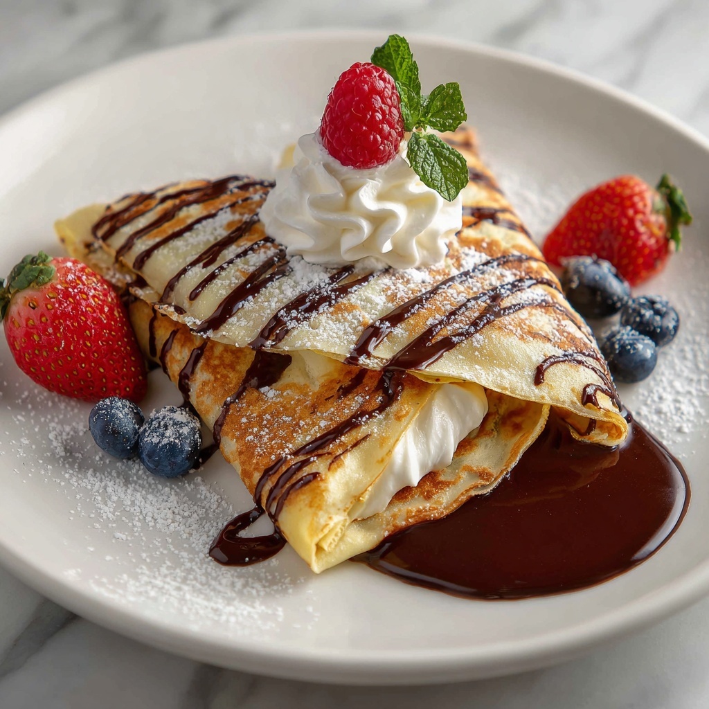 Easy Chocolate Crepes Recipe - Recipe Image