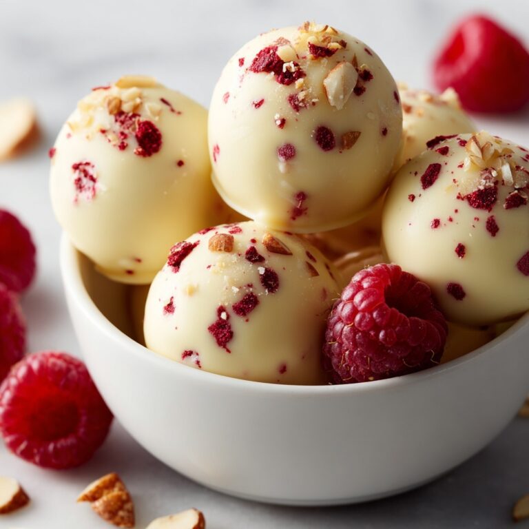 White Chocolate Raspberry Cheesecake Balls Recipe