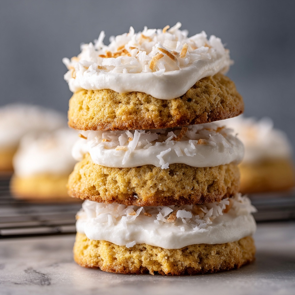 Lemon Coconut Cheesecake Cookies Recipe - Recipe Image