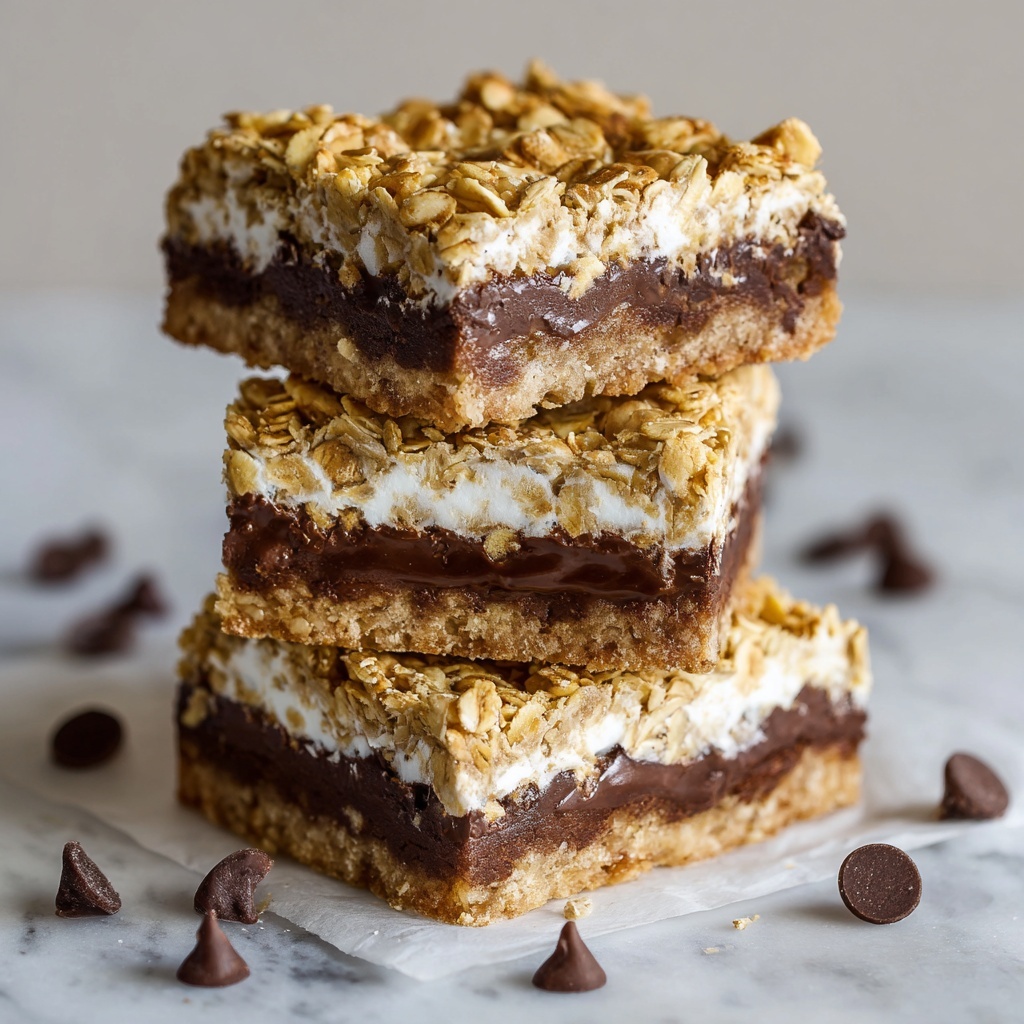 Oatmeal Fudge Bars Recipe - Recipe Image