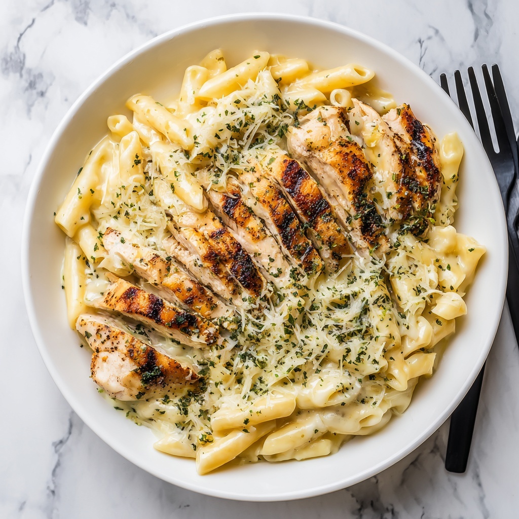 Garlic Parmesan Chicken and Pasta Recipe - Recipe Image