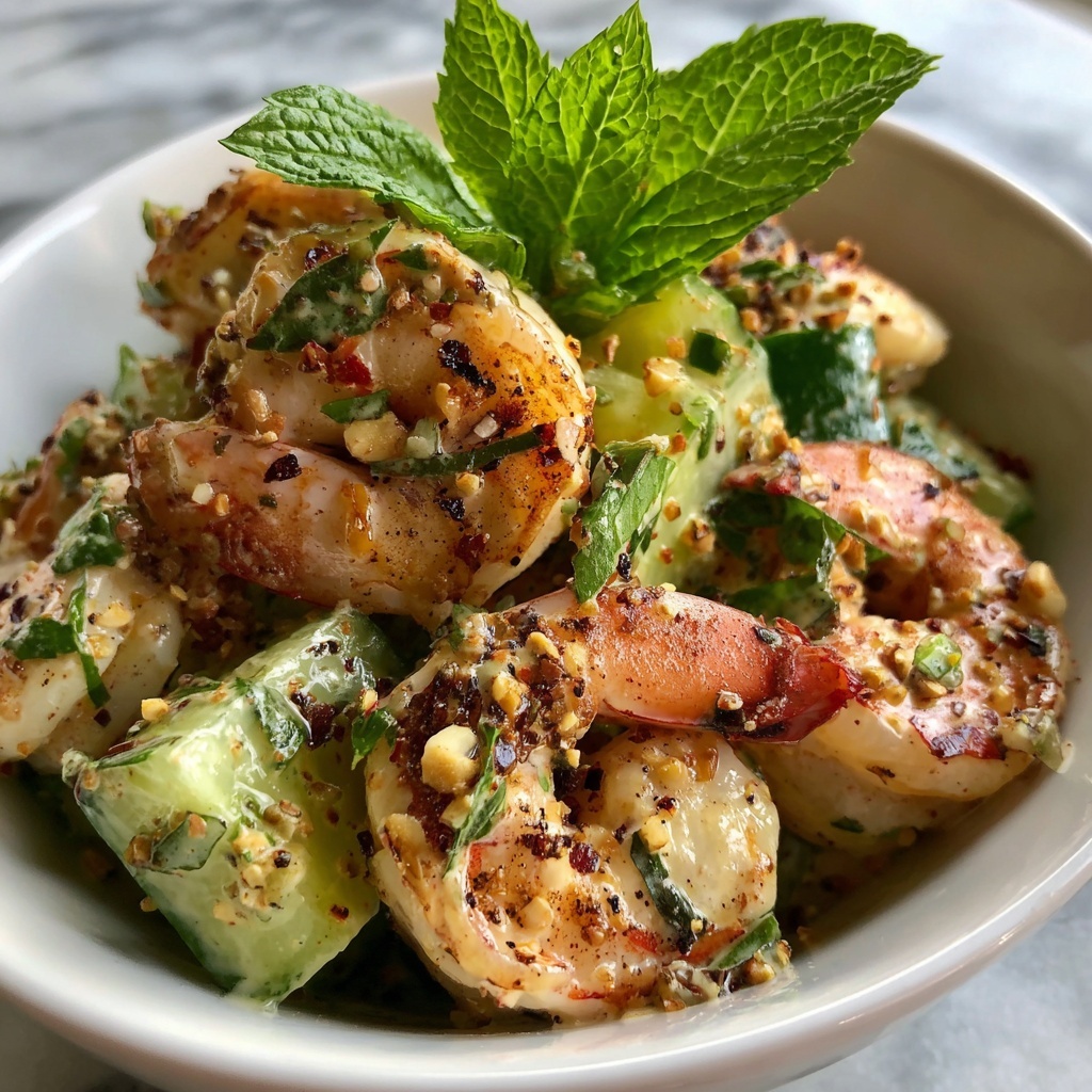 Creamy Cucumber Shrimp Salad Recipe - Recipe Image