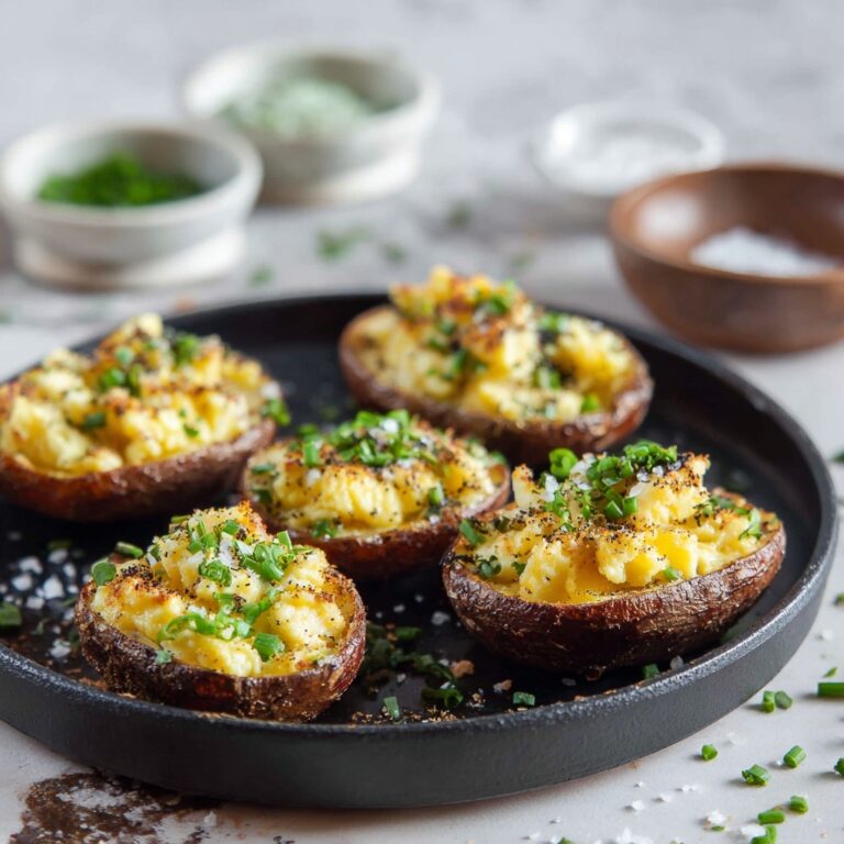 Scrambled Eggs with Grated Potato and Chives Recipe