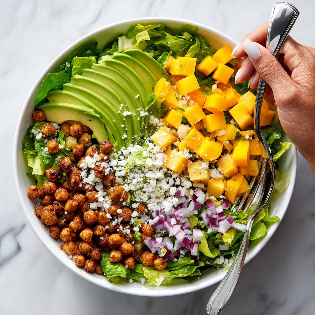 Chopped Salad with Chickpeas, Feta, and Avocado Recipe - Recipe Image