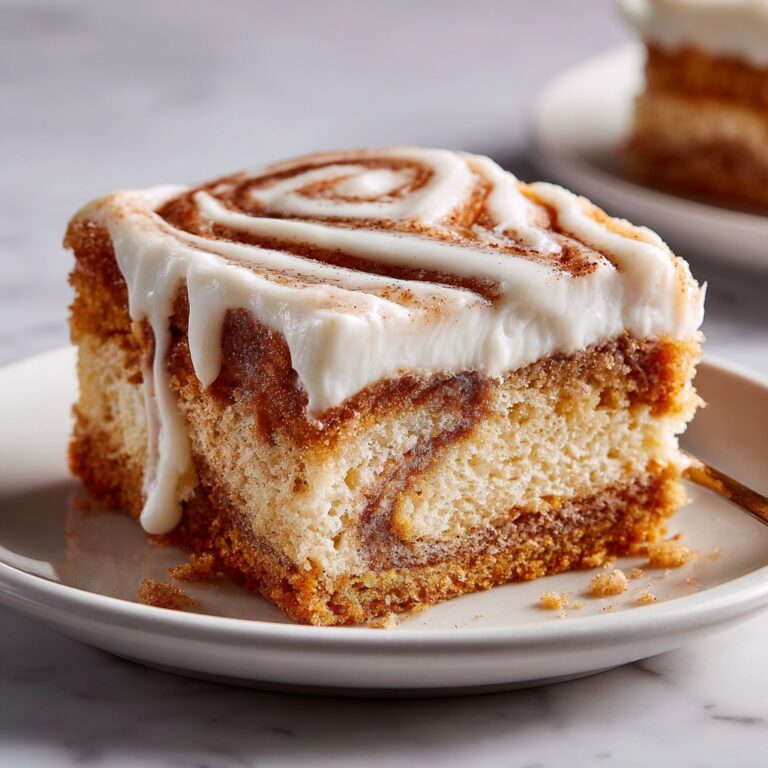 Cinnamon Roll Poke Cake Recipe