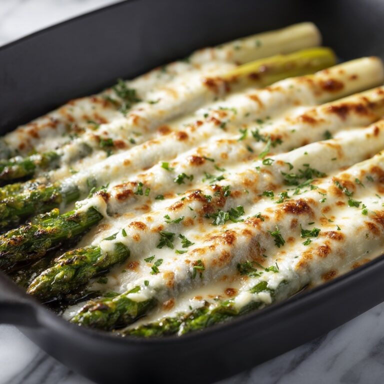 Cheesy Garlic Roasted Asparagus Recipe