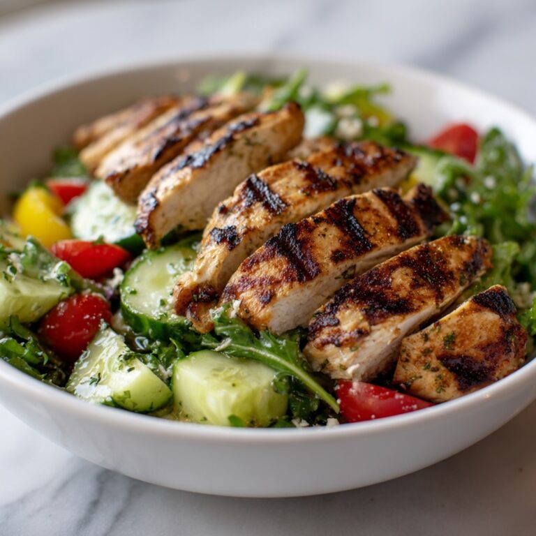 Grilled Chicken Salad with Honey Mustard Dressing Recipe