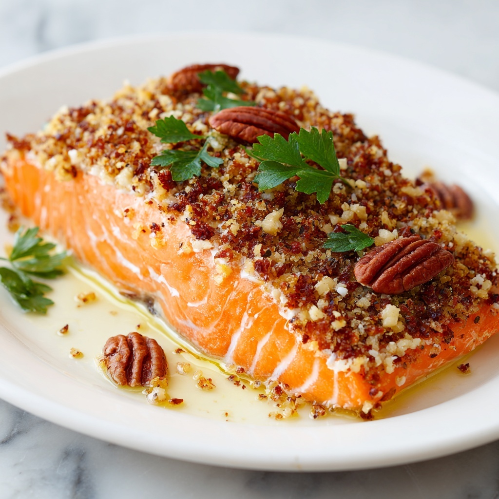 Pecan Crusted Salmon: A Deliciously Nutty Delight Recipe - Recipe Image
