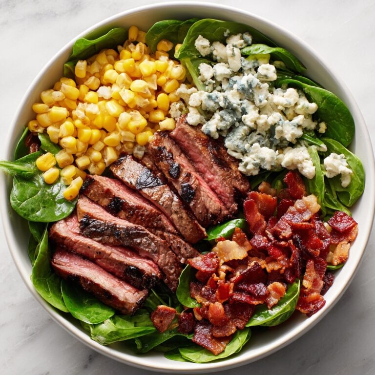 Grilled Balsamic Steak Salad with Gorgonzola and Corn Recipe
