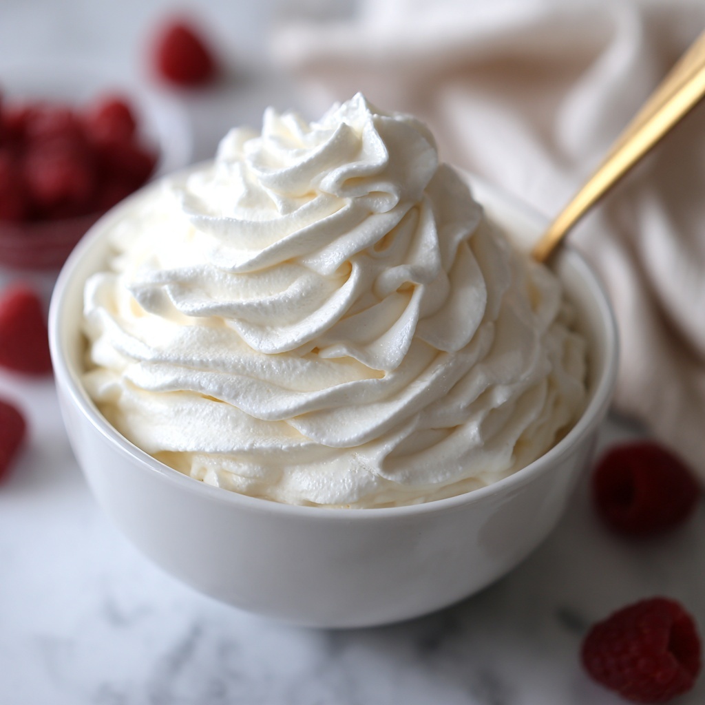 Easy Vanilla Whipped Cream Recipe - Recipe Image