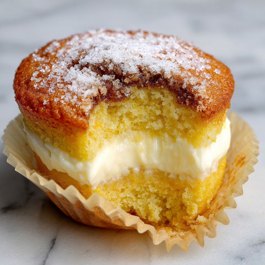 Fluffy Japanese Cotton Cheesecake Cupcakes Recipe - Recipe Image