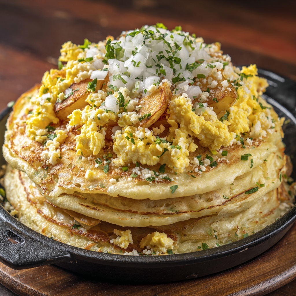 Fried Corn Tortilla Scramble Recipe - Recipe Image