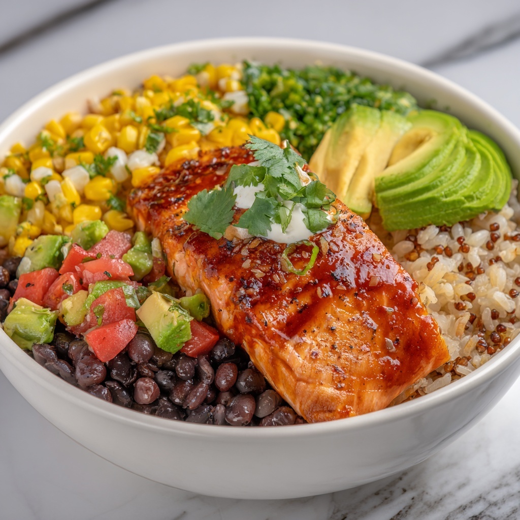 Salmon Burrito Bowl Recipe - Recipe Image