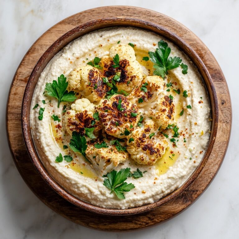 Crispy Roasted Cauliflower Hummus Recipe
