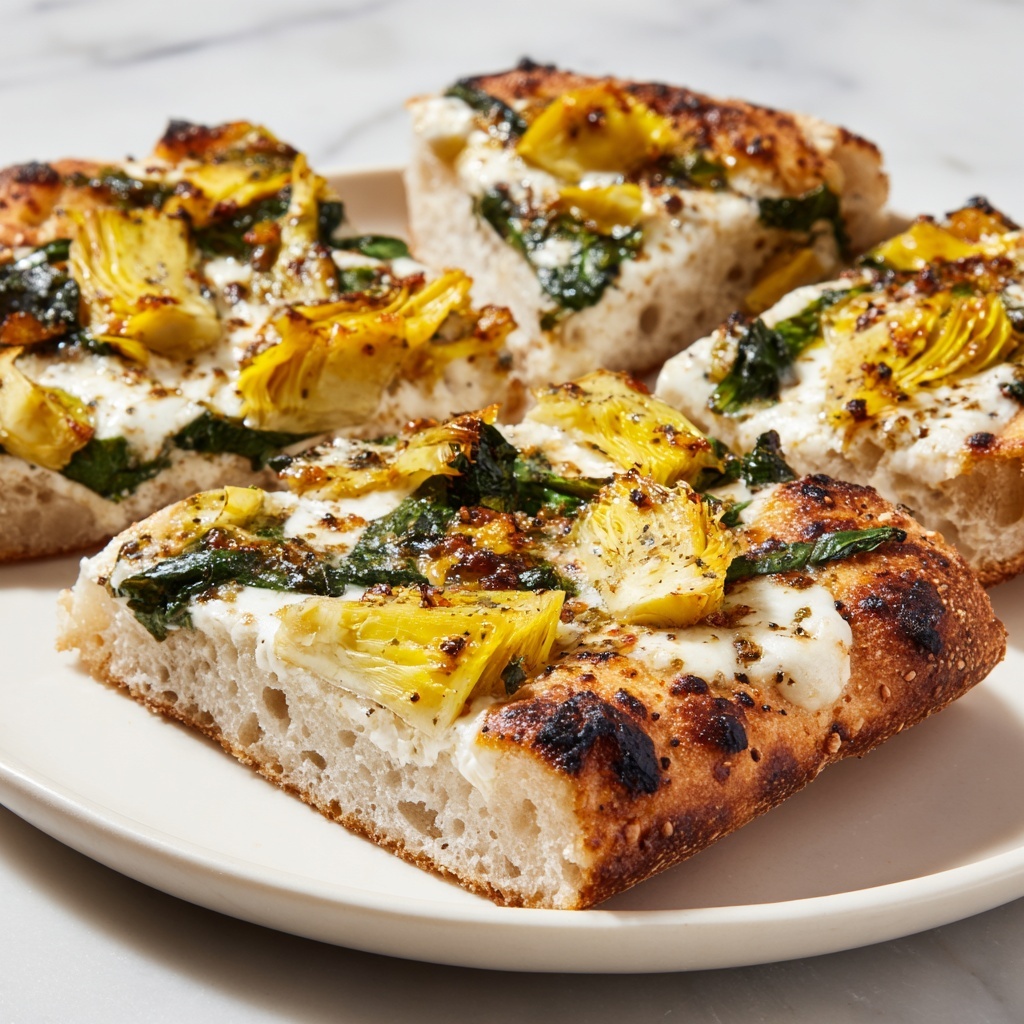 Spinach Artichoke Pizza Recipe - Recipe Image