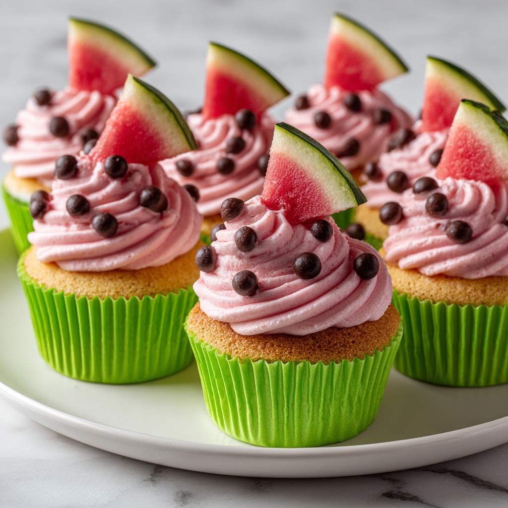 Watermelon Cupcakes Recipe - Recipe Image