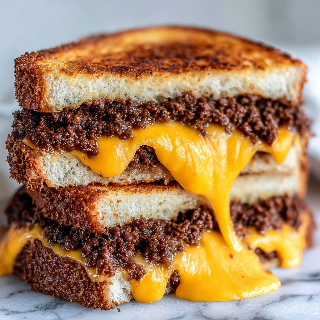 Meatloaf Grilled Cheese Melt Recipe - Recipe Image