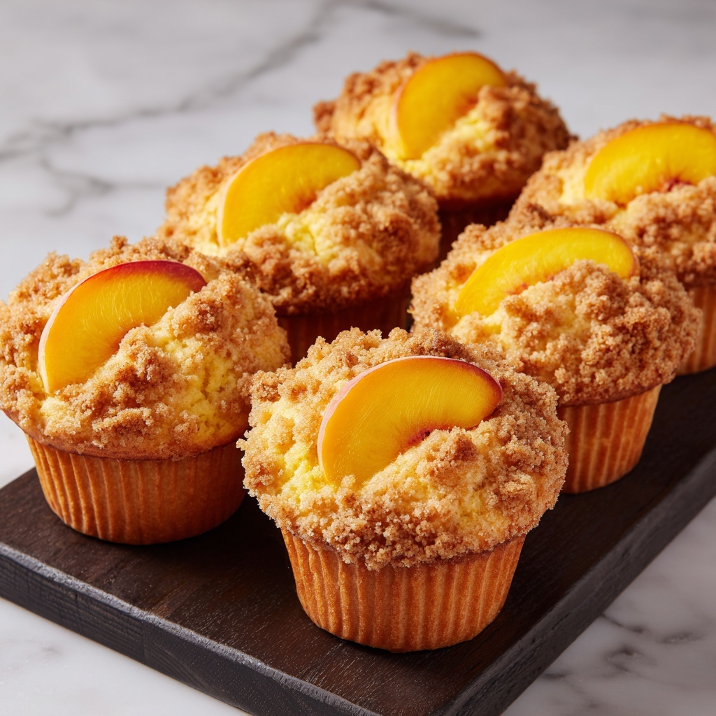 Peach Financiers: Elegant French Almond Cakes Recipe - Recipe Image