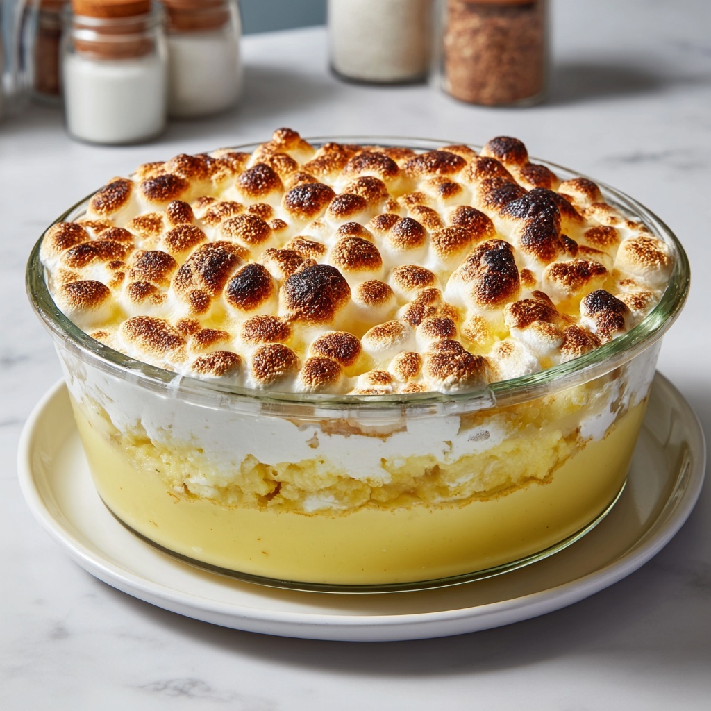 Custard Bread Pudding with Vanilla Sauce Recipe - Recipe Image