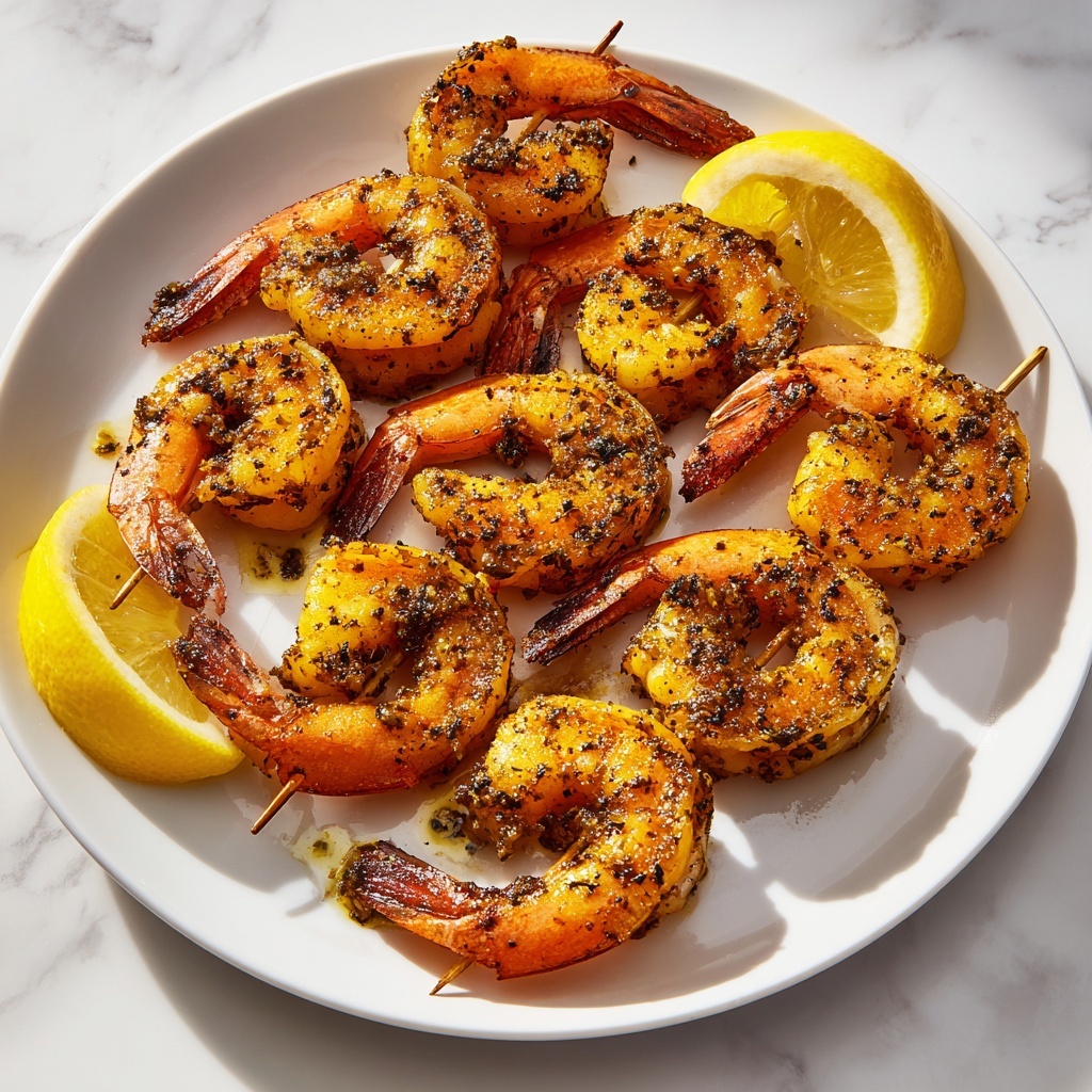 BBQ Grilled Prawns with Garlic, Lemon & Chilli Recipe - Recipe Image