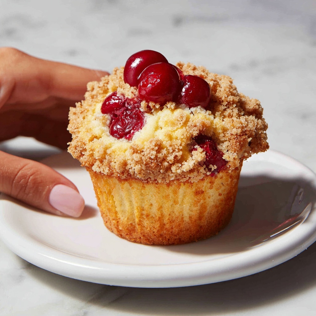 Cherry Cobbler Muffins Recipe - Recipe Image