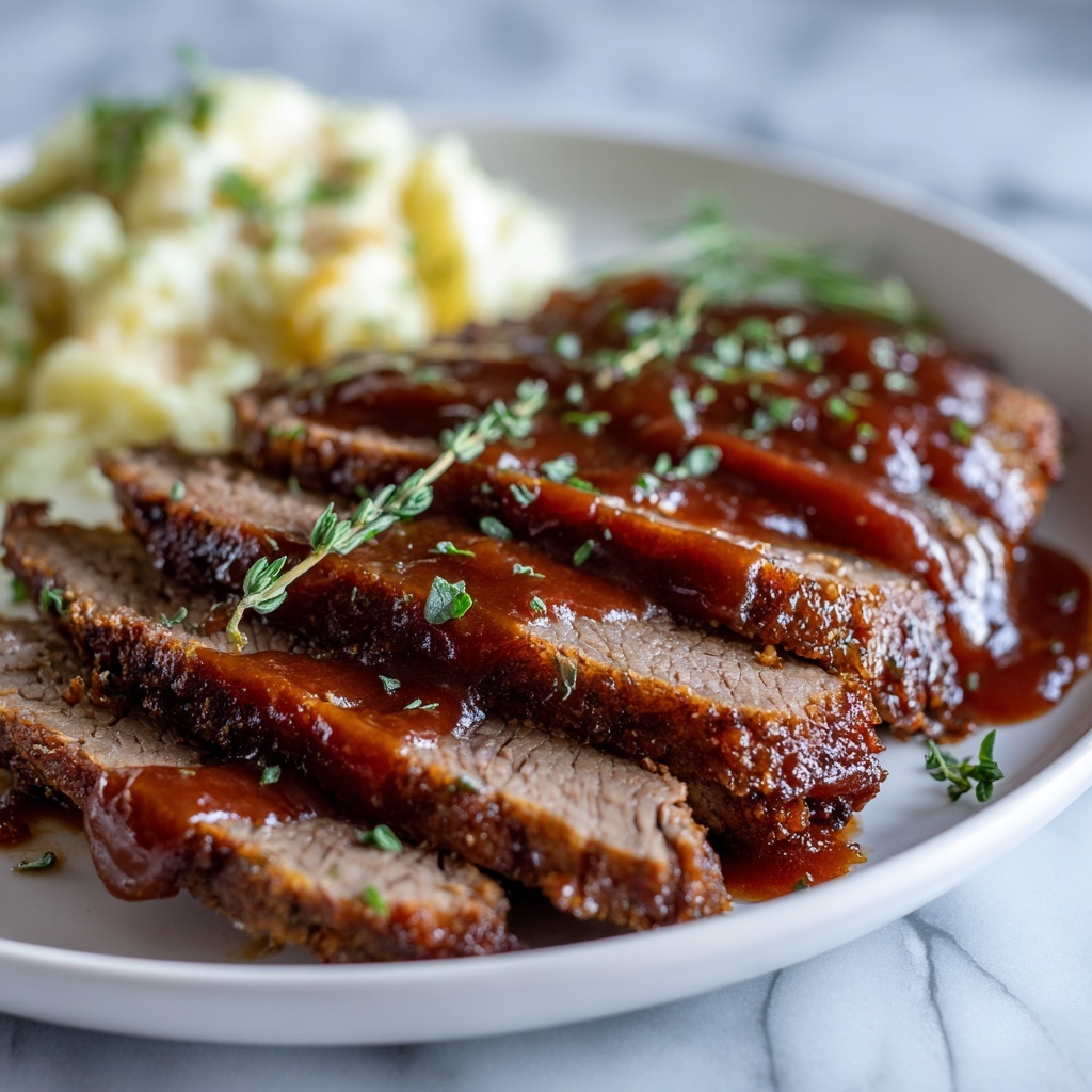 Slow Cooker Beef Brisket with BBQ Sauce Recipe - Recipe Image