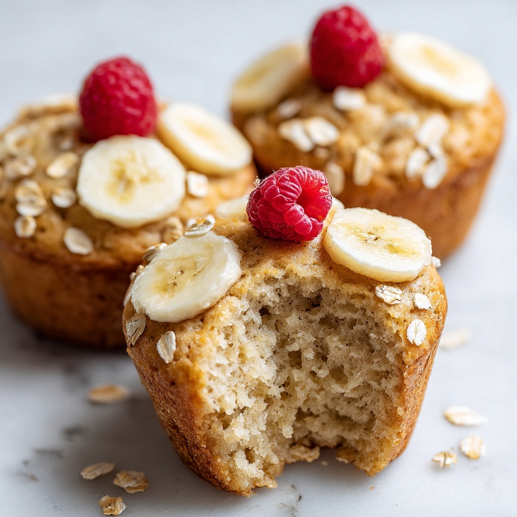 Healthy Banana Oat Muffins Recipe - Recipe Image