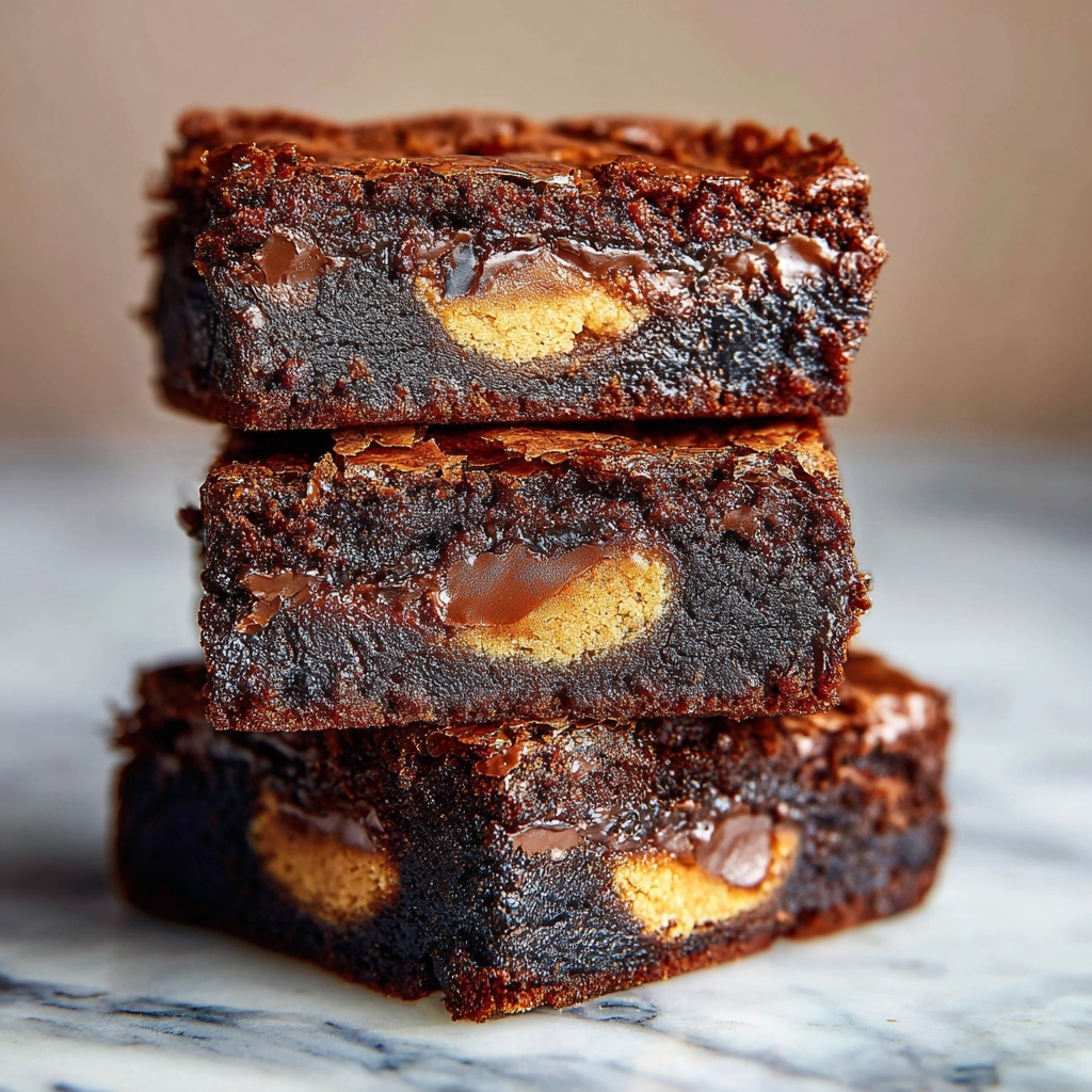 Cookie-Stuffed Brownies Recipe - Recipe Image