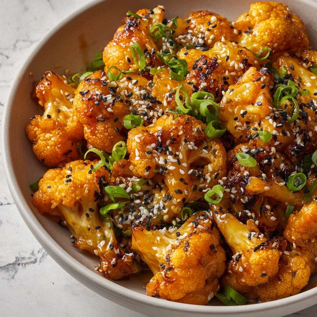 Sweet and Spicy Baked Cauliflower Recipe - Recipe Image