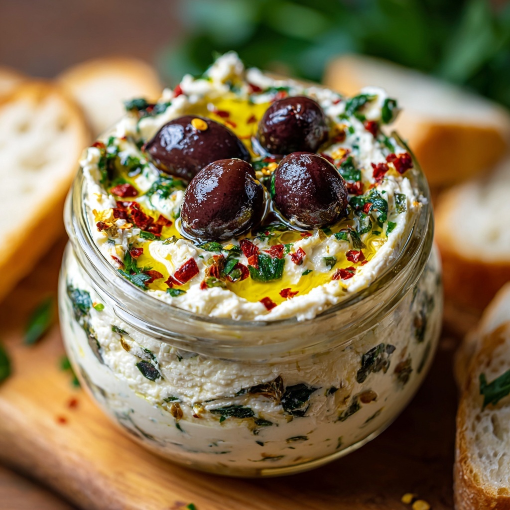 Cream Cheese & Feta Olive Spread Recipe - Recipe Image