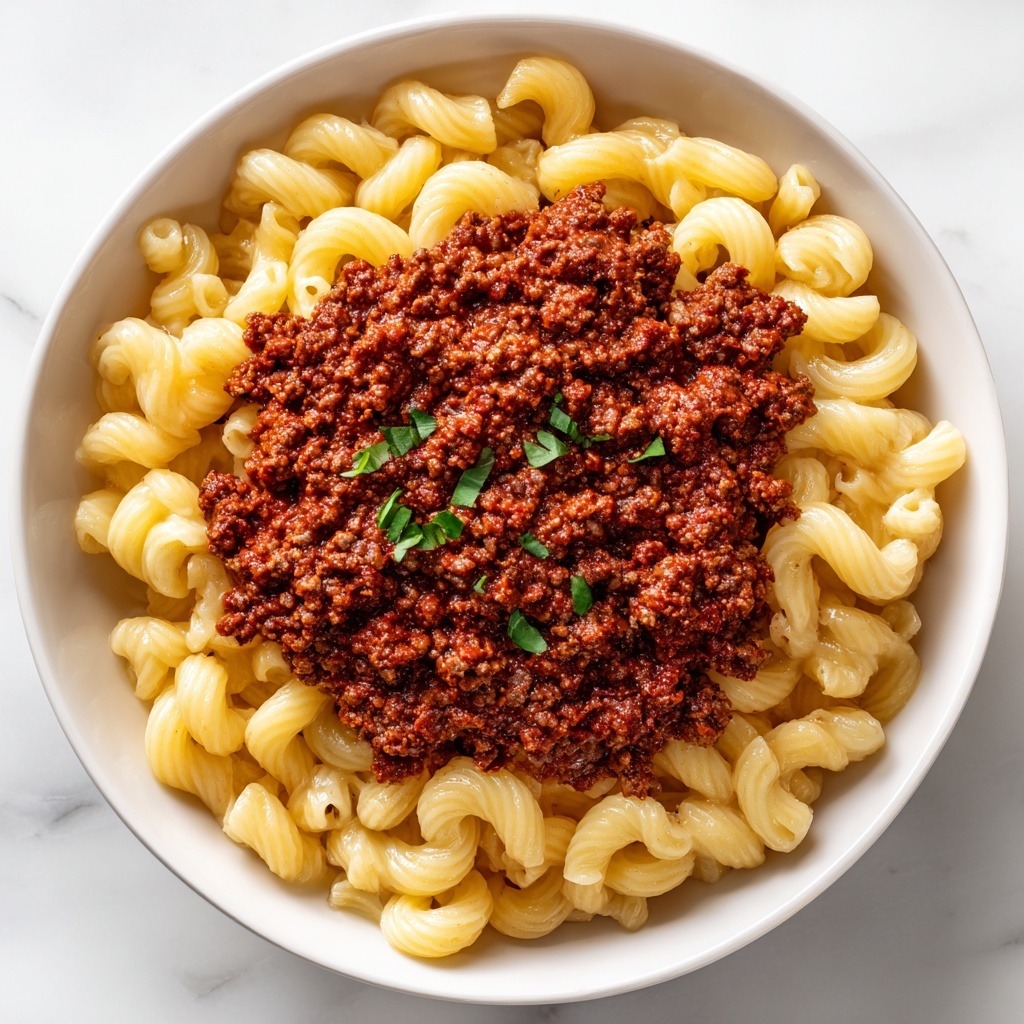 Savory Beefaroni Delight Recipe - Recipe Image