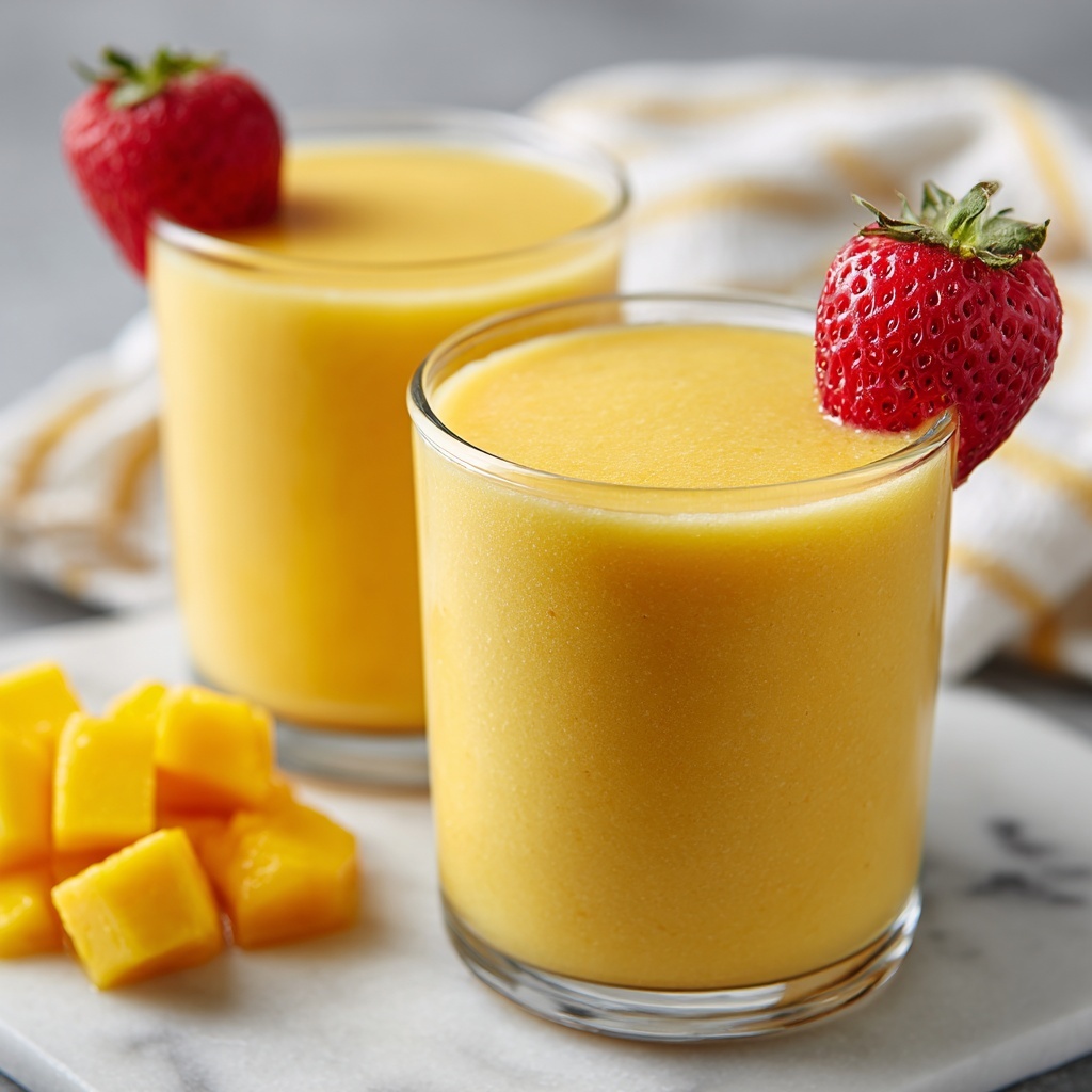 Peach Mango Smoothie Recipe - Recipe Image