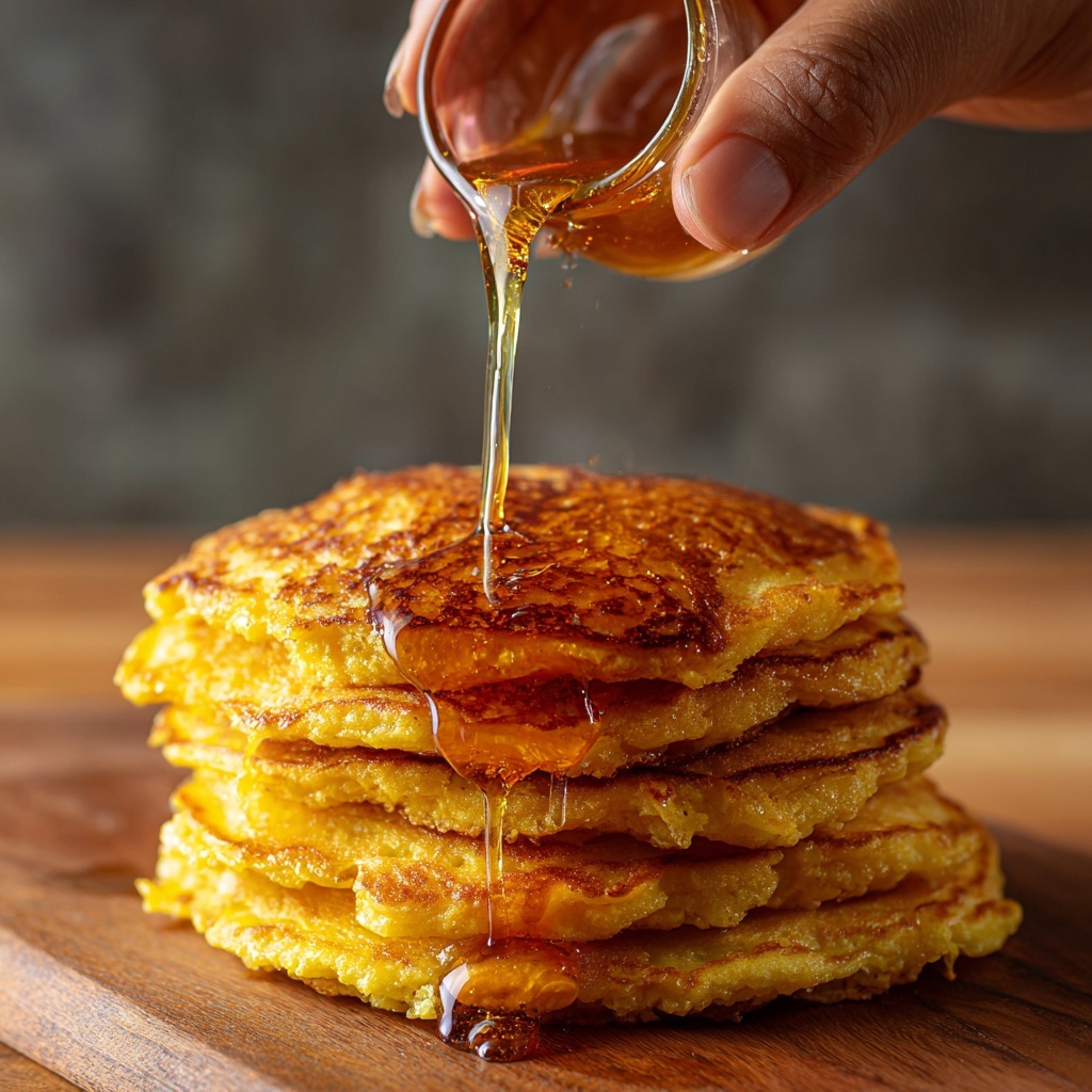 Cretan Honey Pancakes Stuffed with Minted Ricotta Recipe - Recipe Image