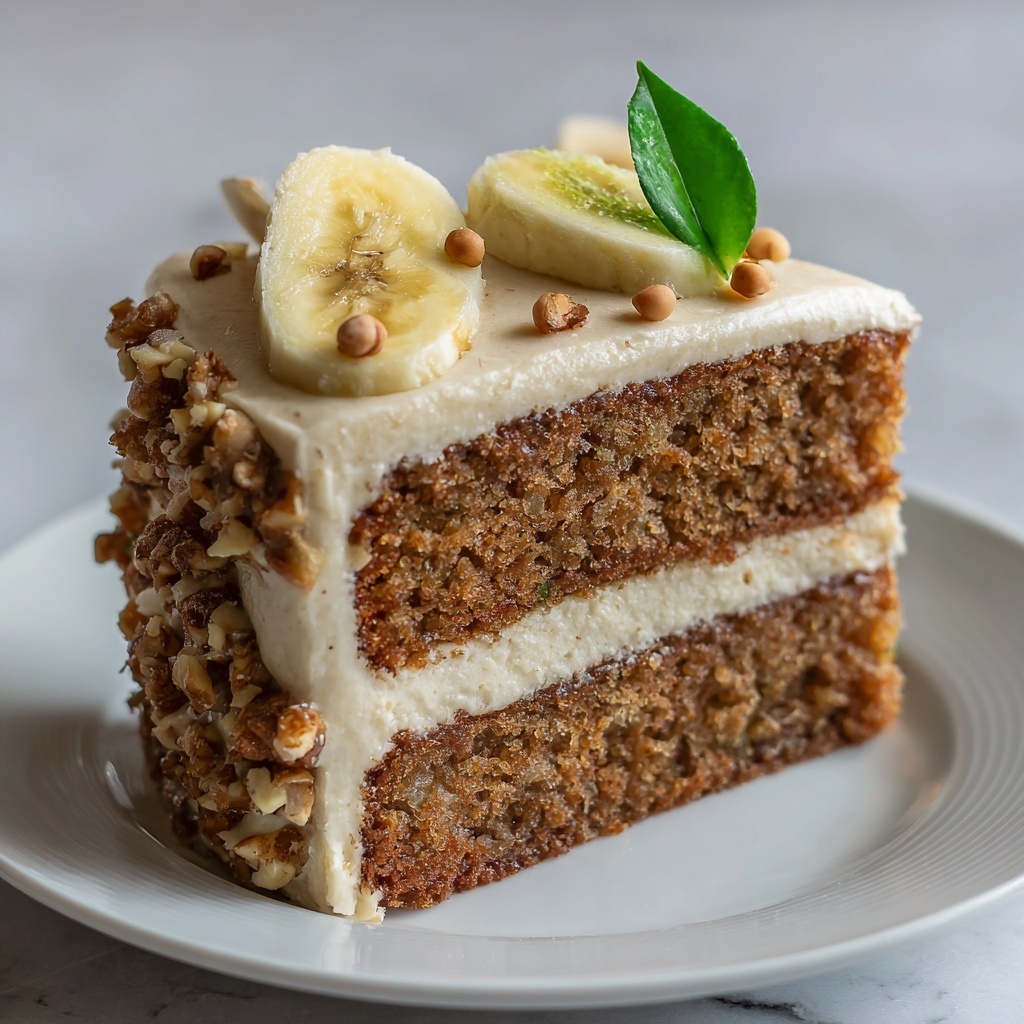 Peanut Butter Banana Cake Recipe - Recipe Image