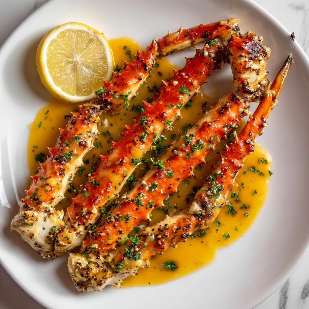 Baked Crab Legs in Butter Sauce Recipe - Recipe Image