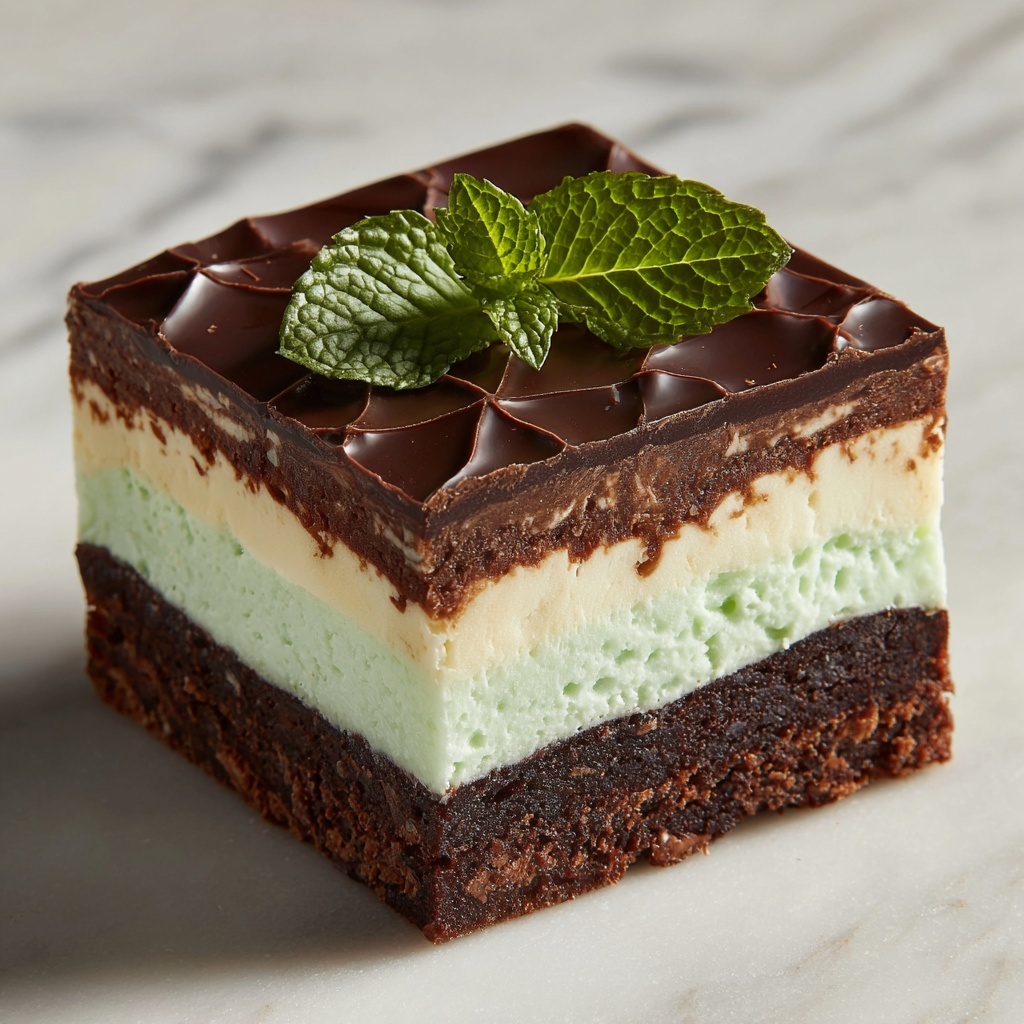 Mint Chocolate Brownies Recipe - Recipe Image
