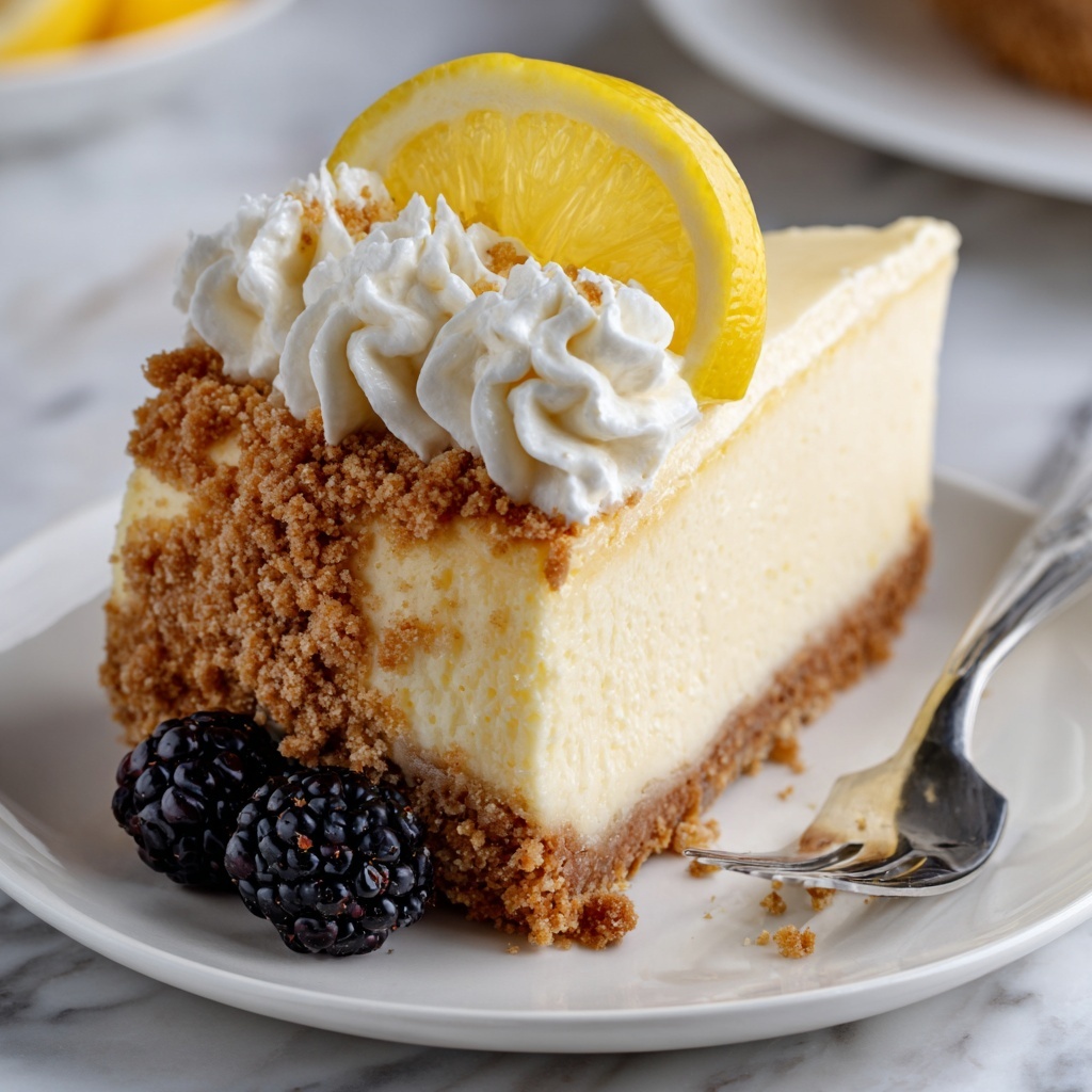 No-Bake Lemon Cheesecake Recipe - Recipe Image