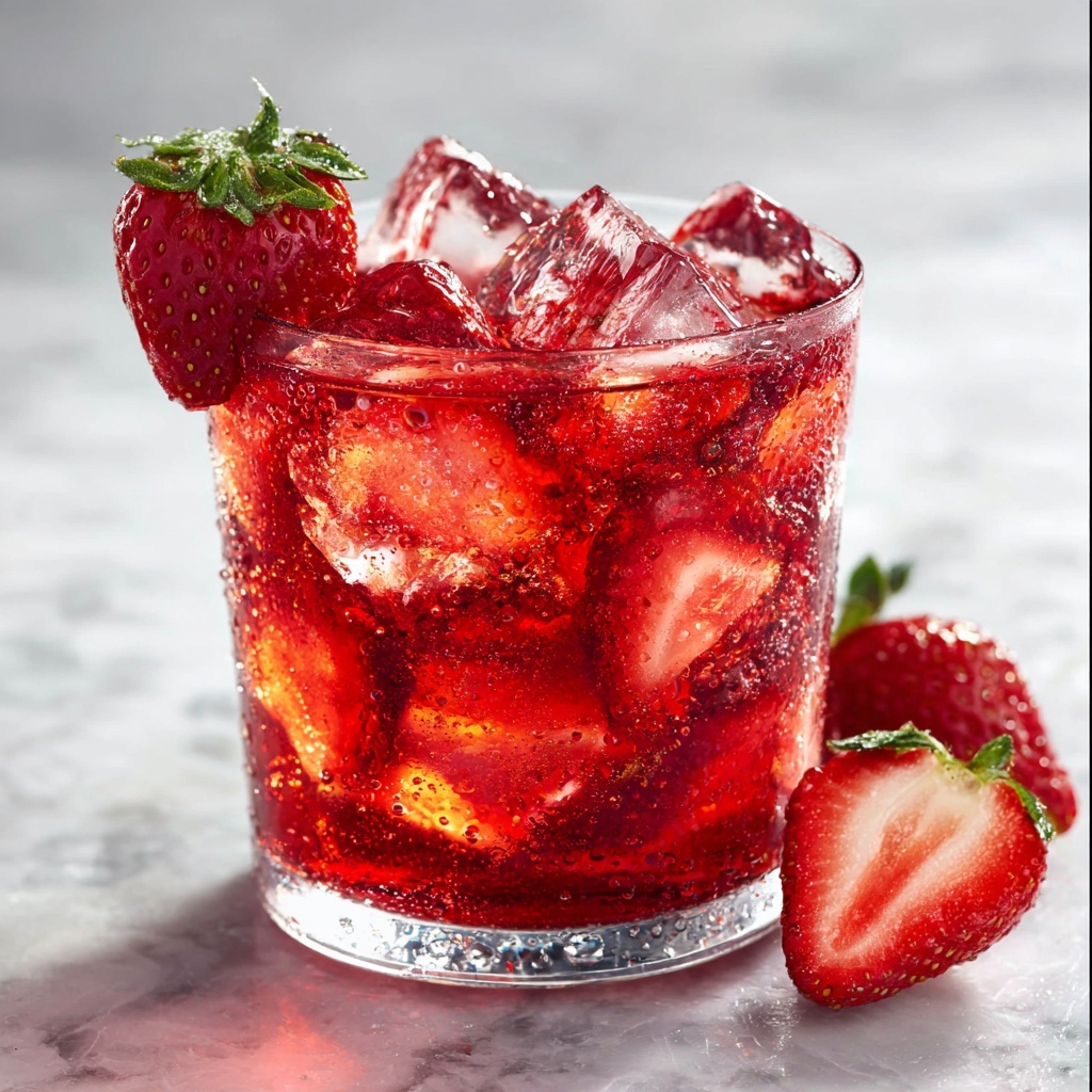 Strawberry Sprite Refreshing Drink Recipe - Recipe Image