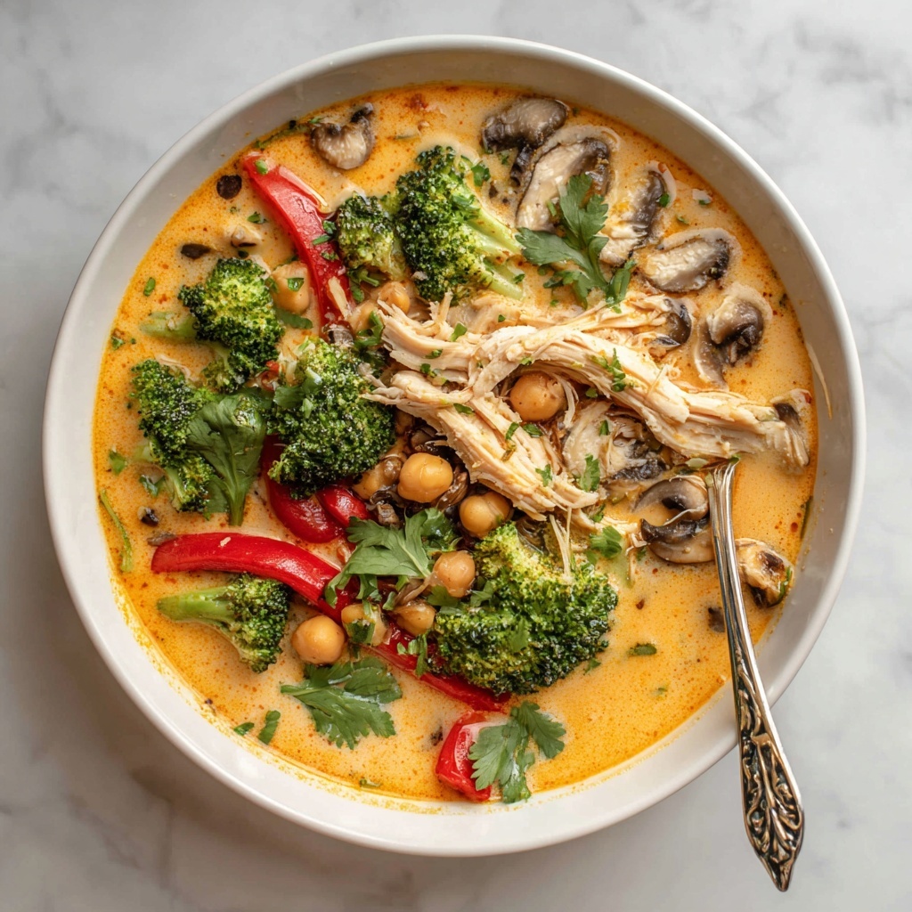 Slow Cooker Thai Coconut Chicken Soup Recipe - Recipe Image