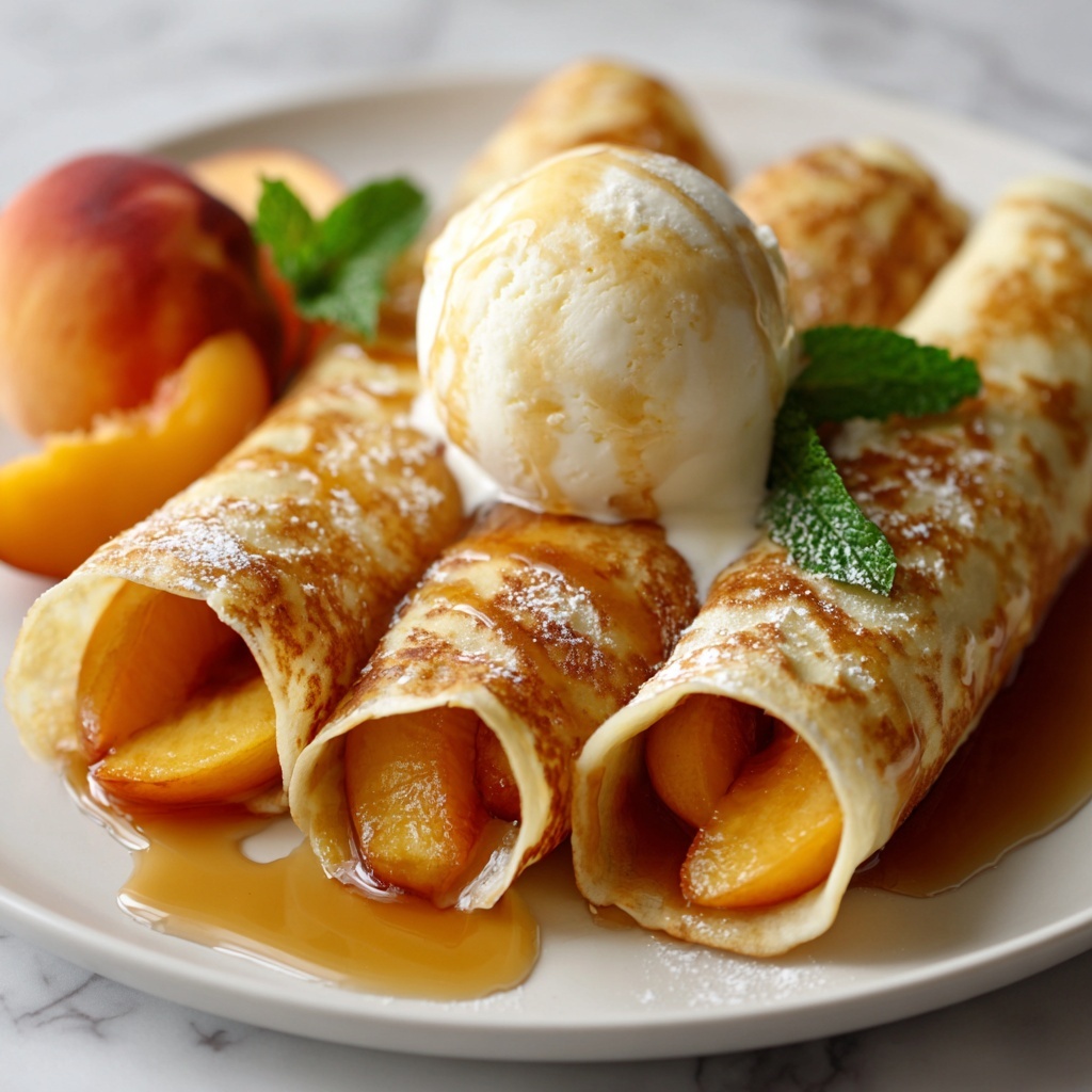 Peach Pie Enchiladas Recipe - Recipe Image