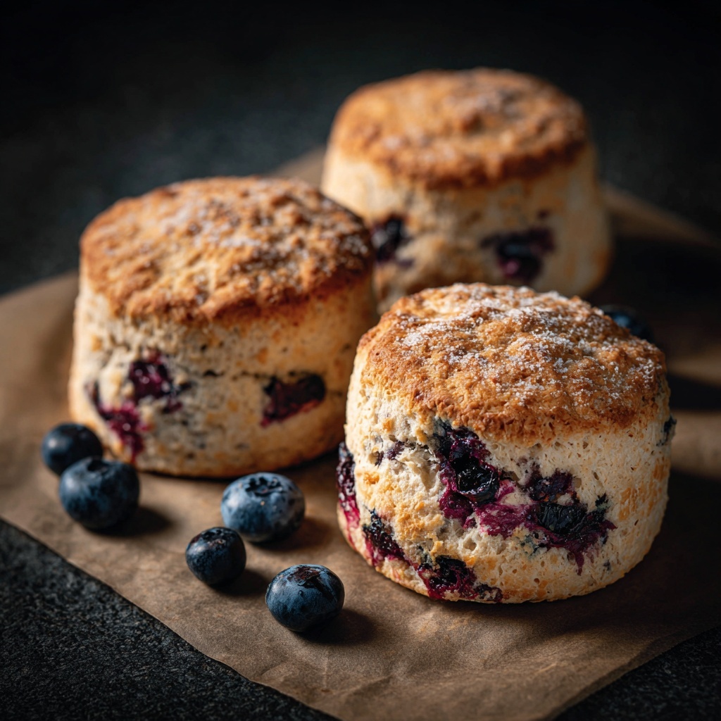 Sweet Blueberry Biscuits Recipe - Recipe Image