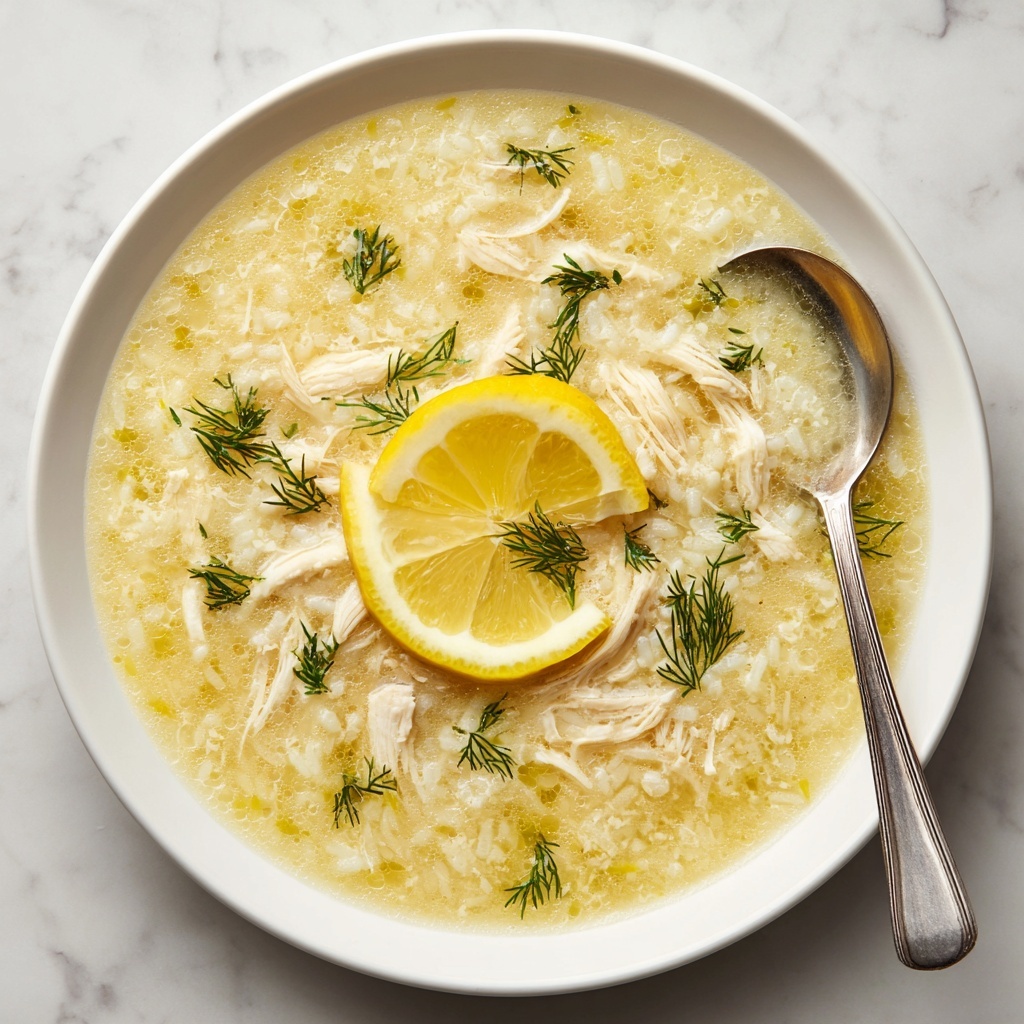 Avgolemono (Greek Egg and Lemon Soup) Recipe - Recipe Image