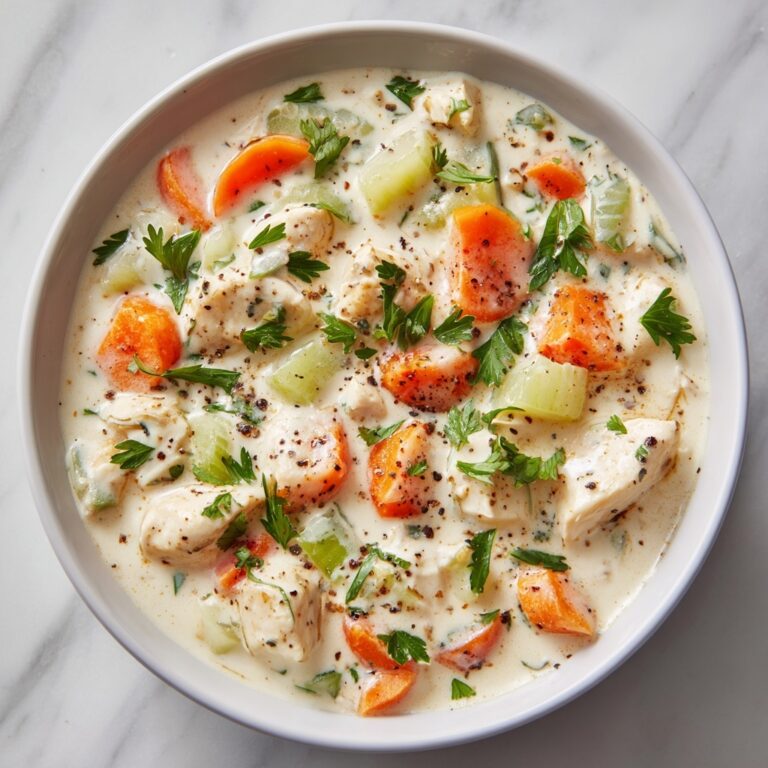 One Pot Creamy Italian Ground Chicken Soup Recipe